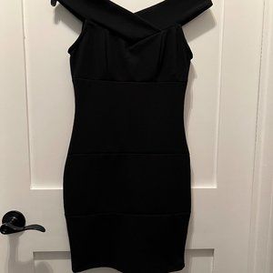 Poof Couture fitted black dress